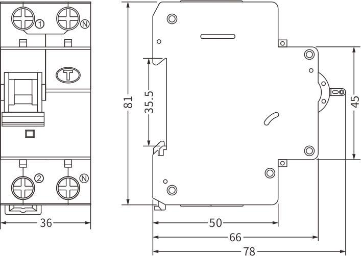 etek rcbo ekl3-40m tamanho